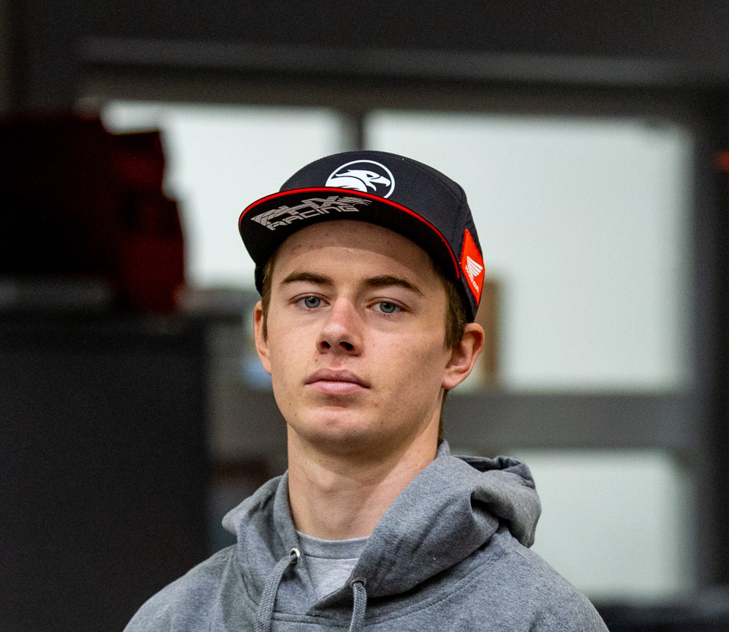 PHX Racing Honda Premium 7-Panel (Low Profile) Vented Snapback (BLACK)