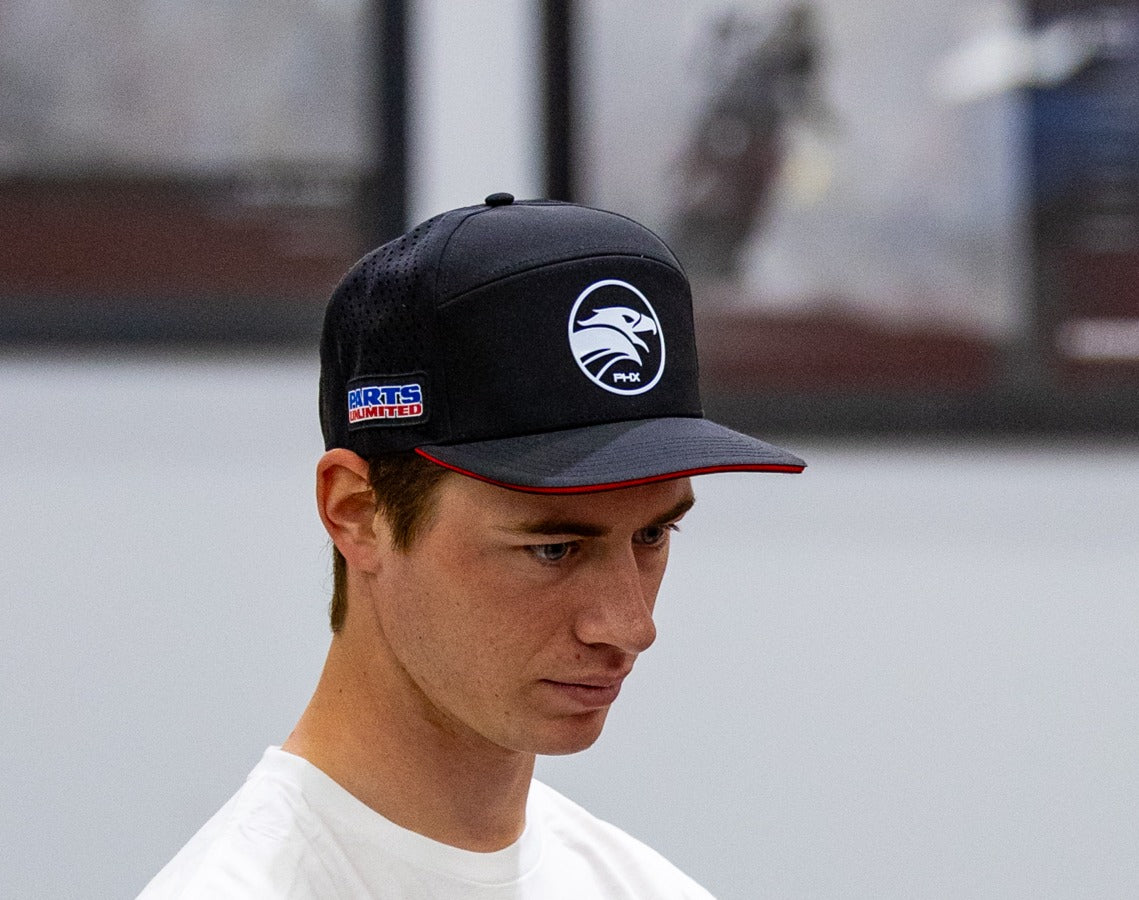 Phx Racing PHX Racing Honda Premium 7-Panel (Low Profile) Vented Snapback (BLACK ...